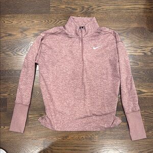 Nike Women's Pink Quarter-Zip Top